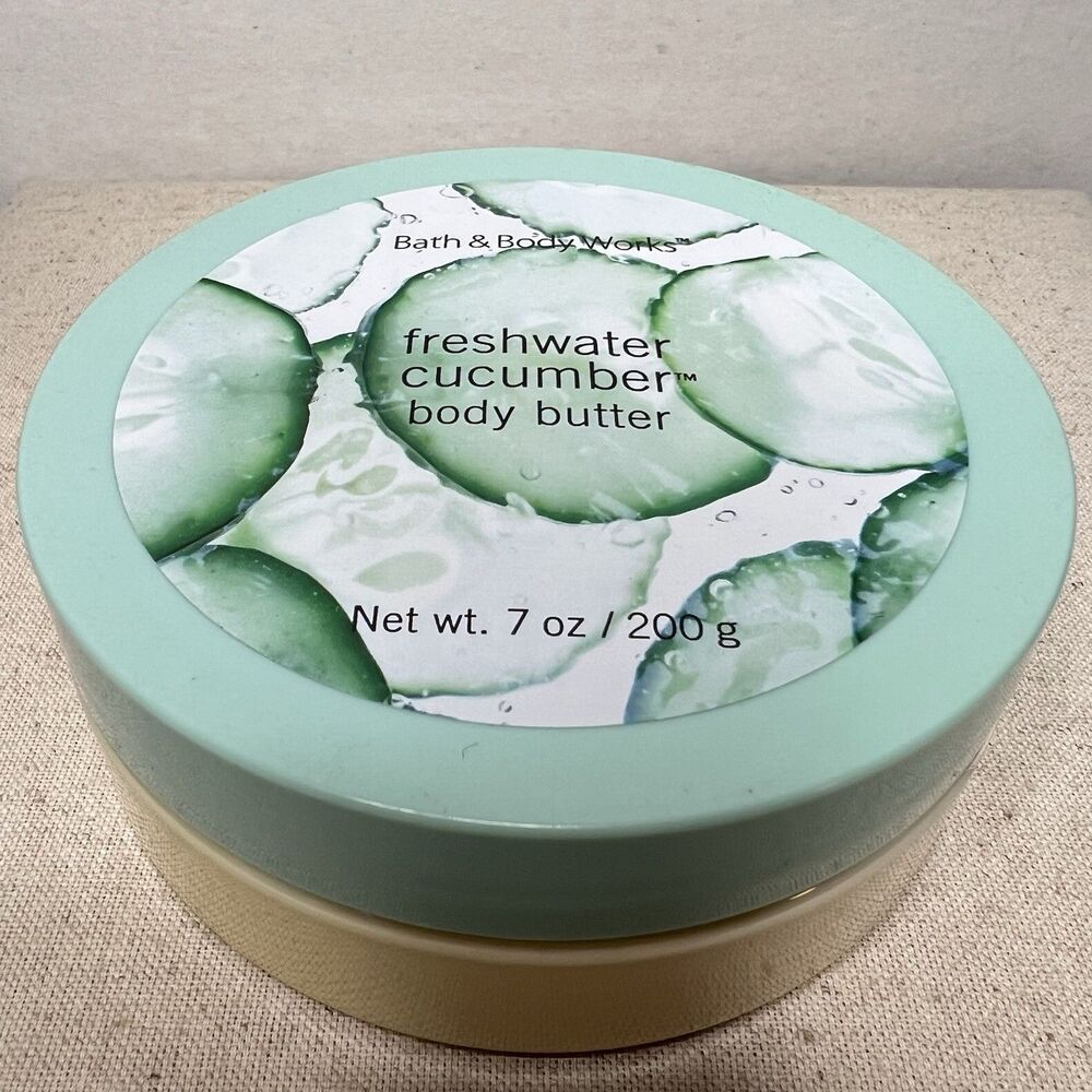 Bath & Body Works Freshwater Cucumber Body Butter 7oz DISCONTINUED